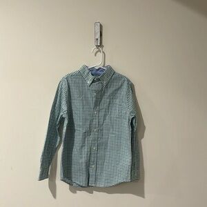 • Janie and Jack • Boys Button Down Plaid Shirt
Blue / Green / White 7 Cotton